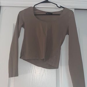 Zara Longsleeve Tan Top